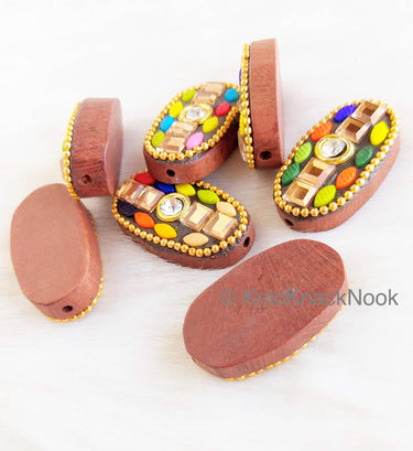 Brown Wood Buttons